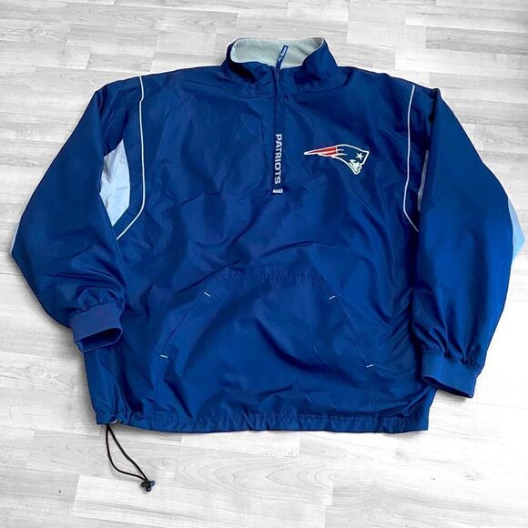 New England Patriots NFL Fleece Lined Nylon Jacket Size 2XL - Picture 1 of 4